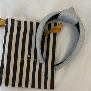 Lele Sadoughi Silver padded Headband